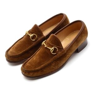 VINTAGE GUCCI HORSEBIT 1953 SUEDE LOAFER